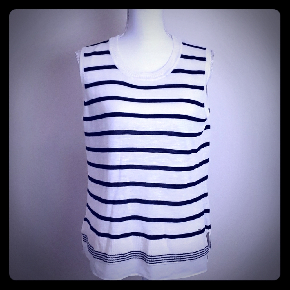 TOMMY HILFIGER SLEEVELESS SWEATER TOP